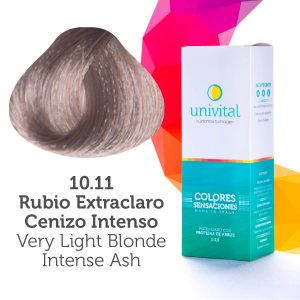 Tintura Univital | Color Rubio Extraclaro Cenizo Intenso | 10.11