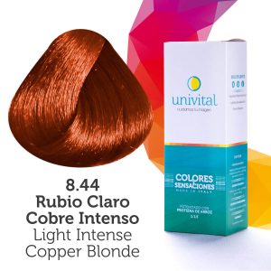 Tintura Univital | Color Rubio Claro Cobre Intenso | 8.44