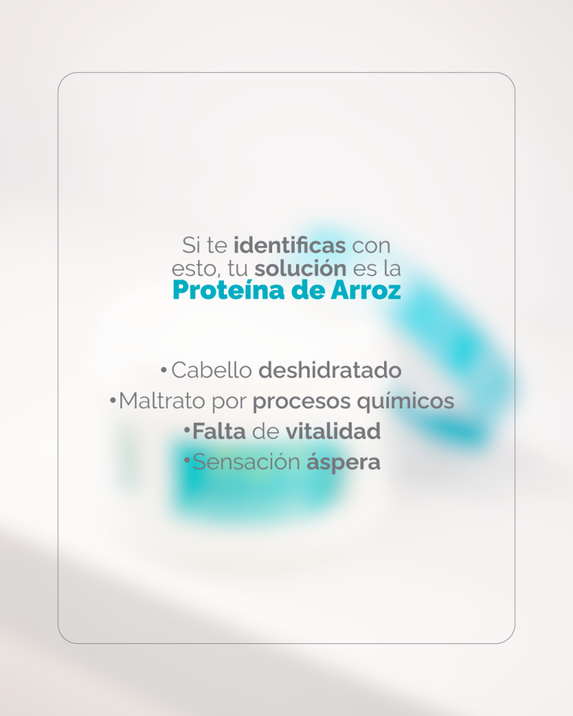 Tu cabello necesita Proteína de Arroz Oryza, el mejor tratamiento para hidratar el cabello seco y maltratado.