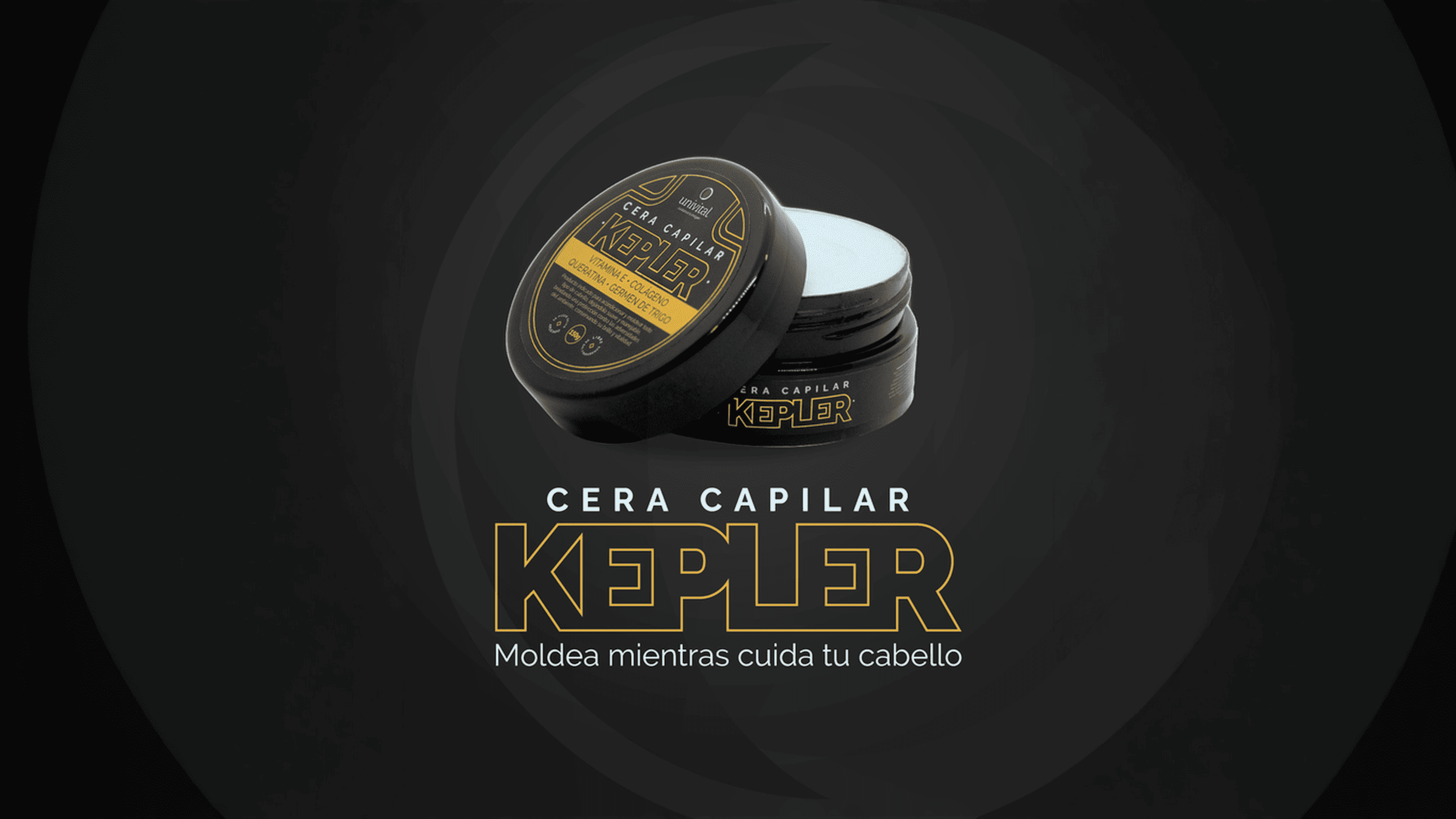 Cera para cabello de hombre Kepler ¡Fijación y cuidado!