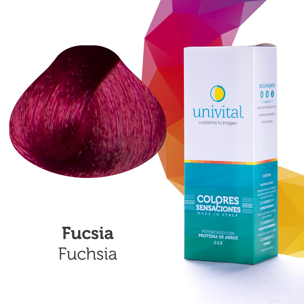 Tintura Univital  Color Fucsia  Univital